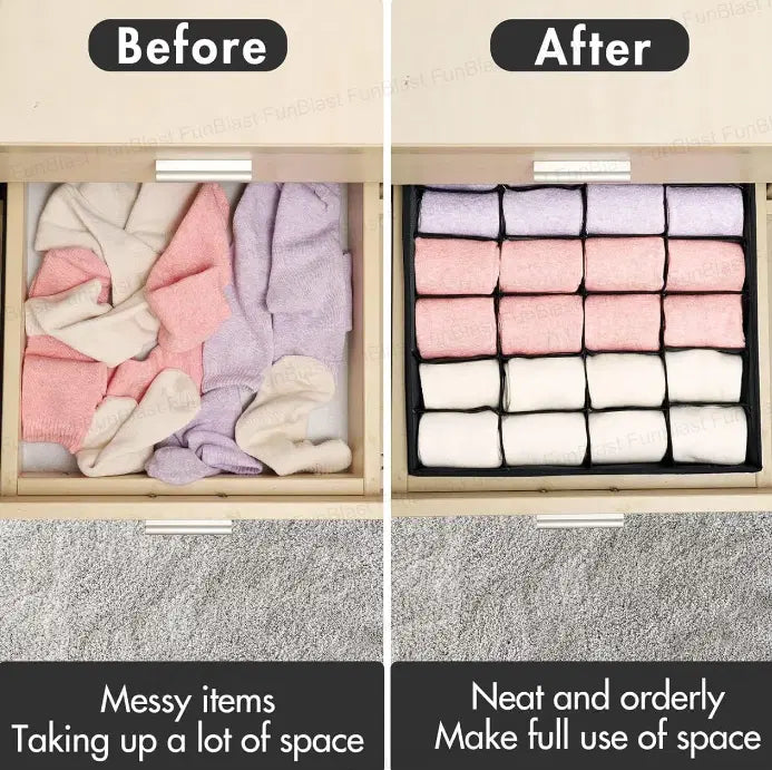 Drawer Organizer Box with 24 Grids (Pack of 1)